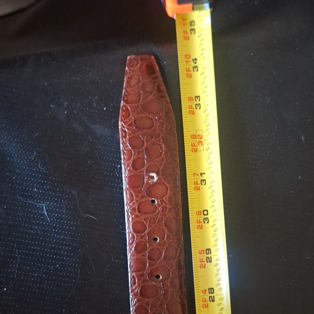 Harken Belt Genuine Leather Size M Made In The USA 34" Long With A Hart Buckle - Picture 6 of 6